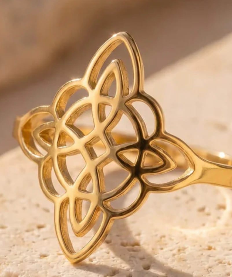 Customer photo review of Bague Ajustable "Protection Éternelle" - Noeud de Sorcière
