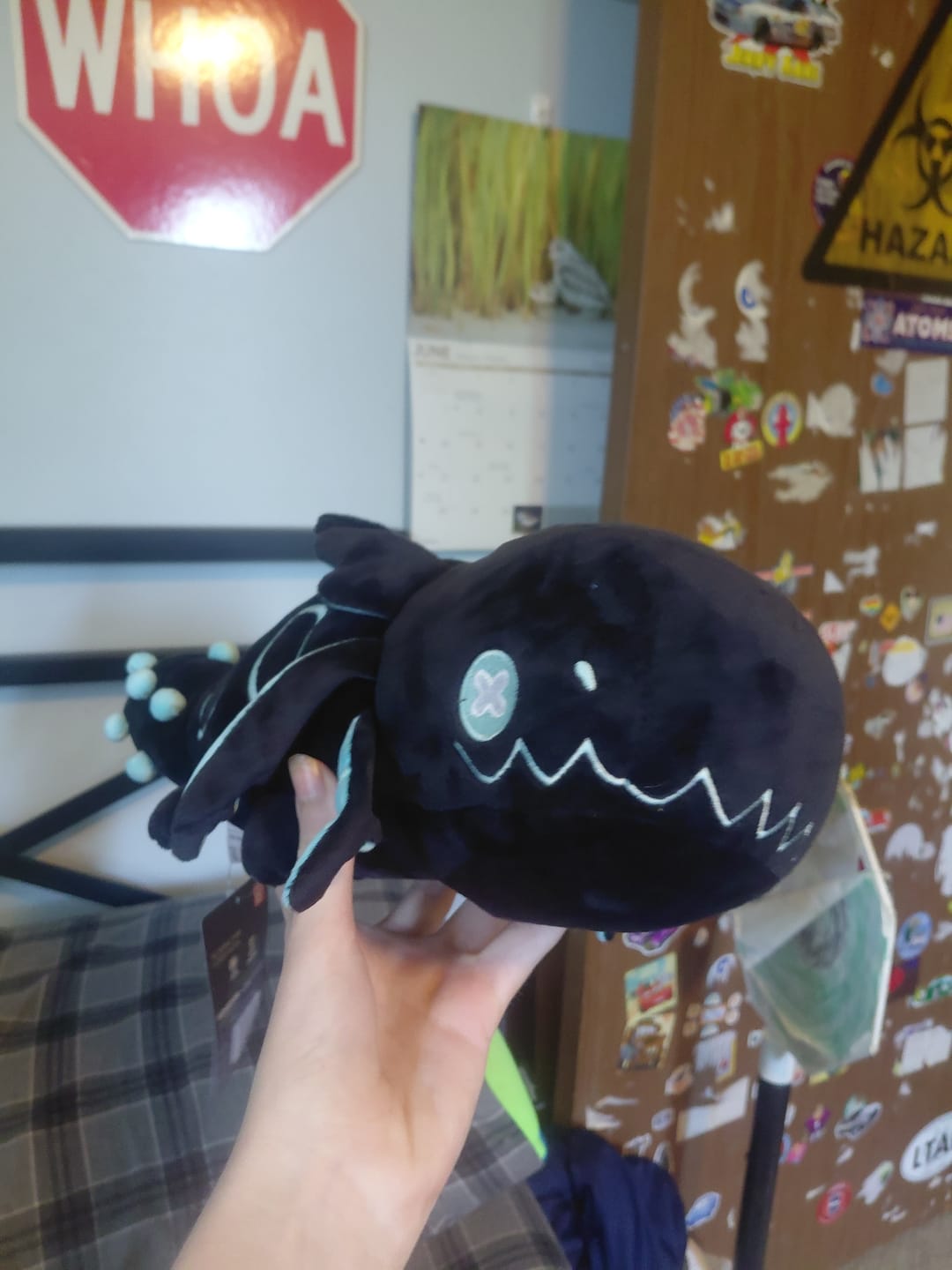 Customer photo review of Rain World - Glowing Cyan Lizard Plush