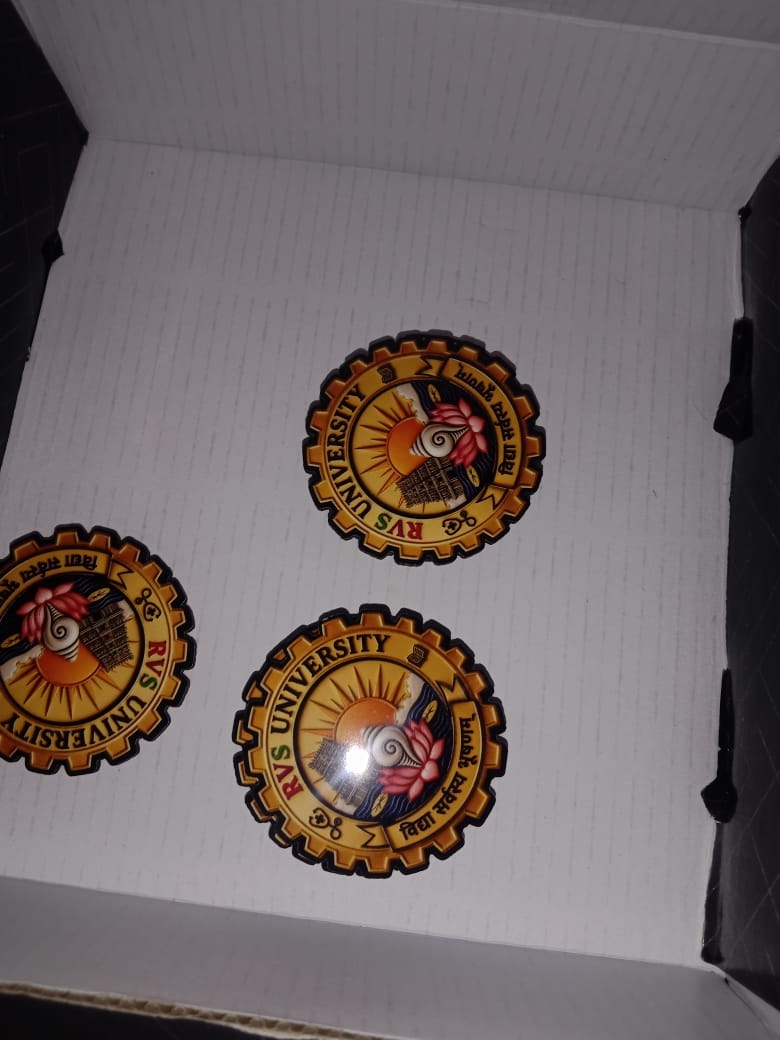 Customer photo review of Customized Magnetic Badge | Wear Your Brand | PrintMine.in