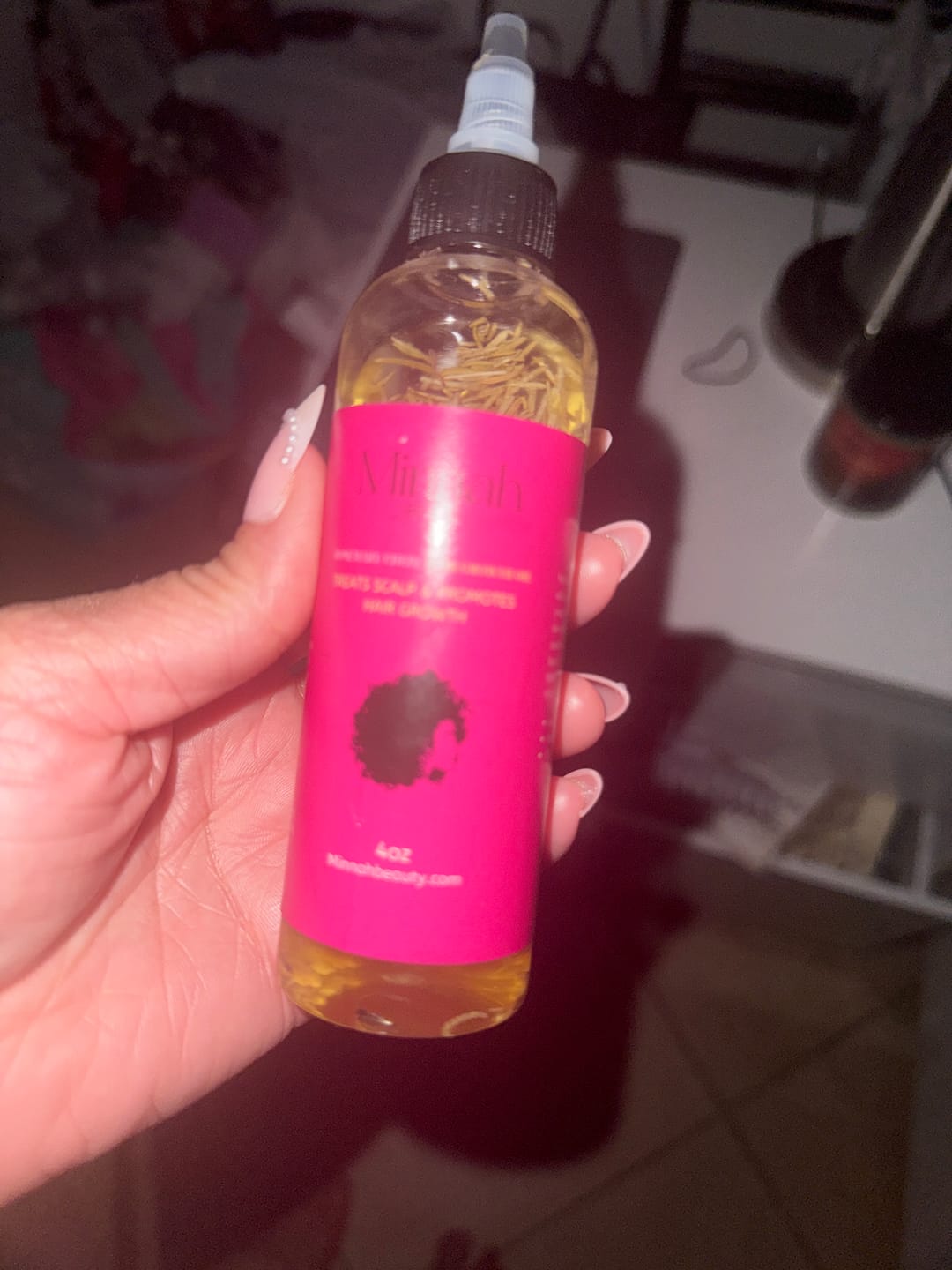 Customer photo review of Herbal Hair Growth Oil