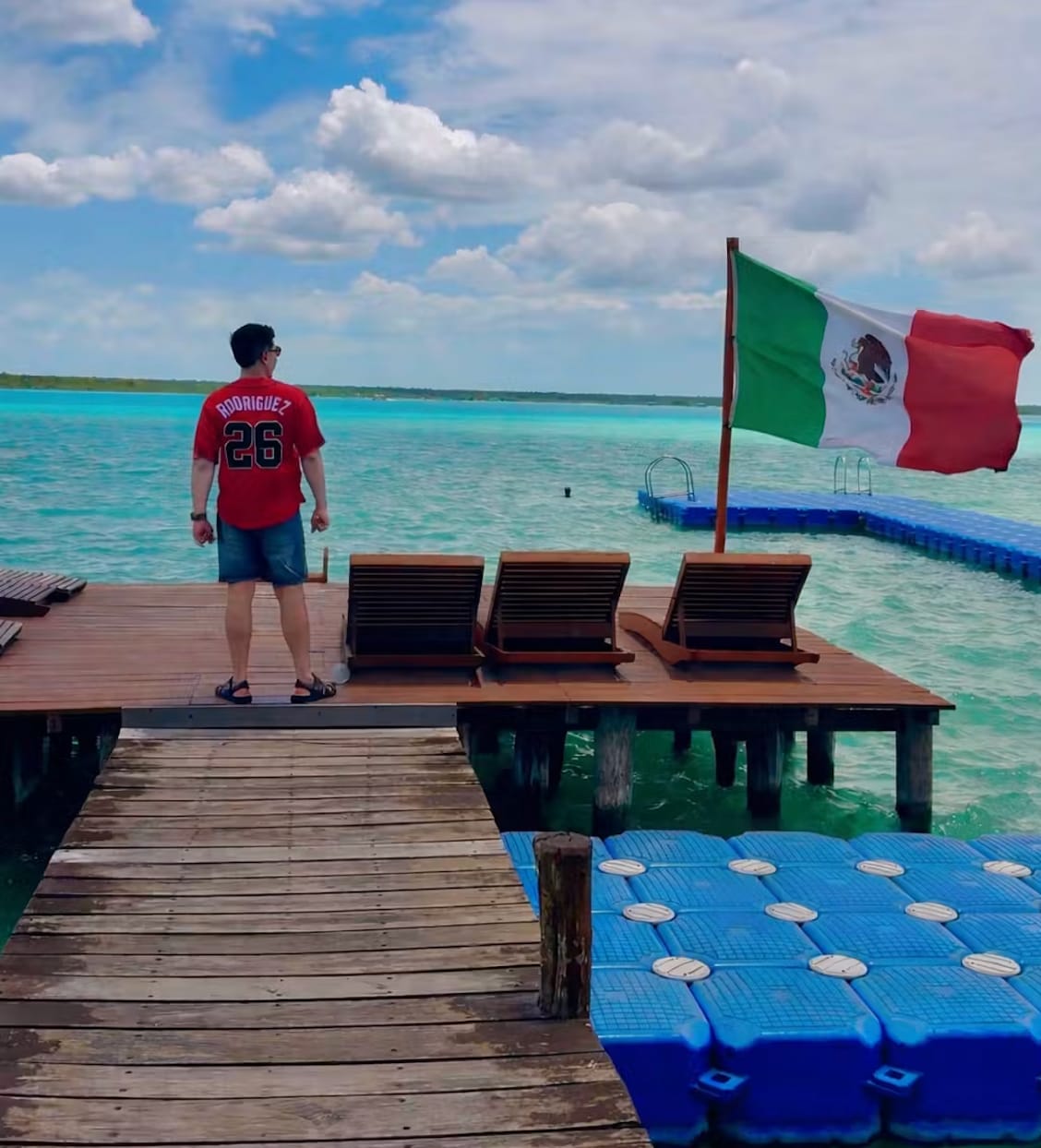 Customer photo review of Mexico Heritage Custom Baseball Jersey