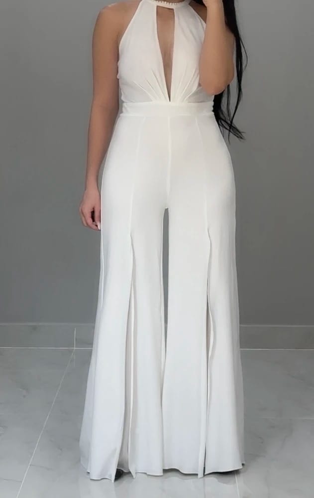 Customer photo review of Trendy dames jumpsuit met V-hals – Noemi