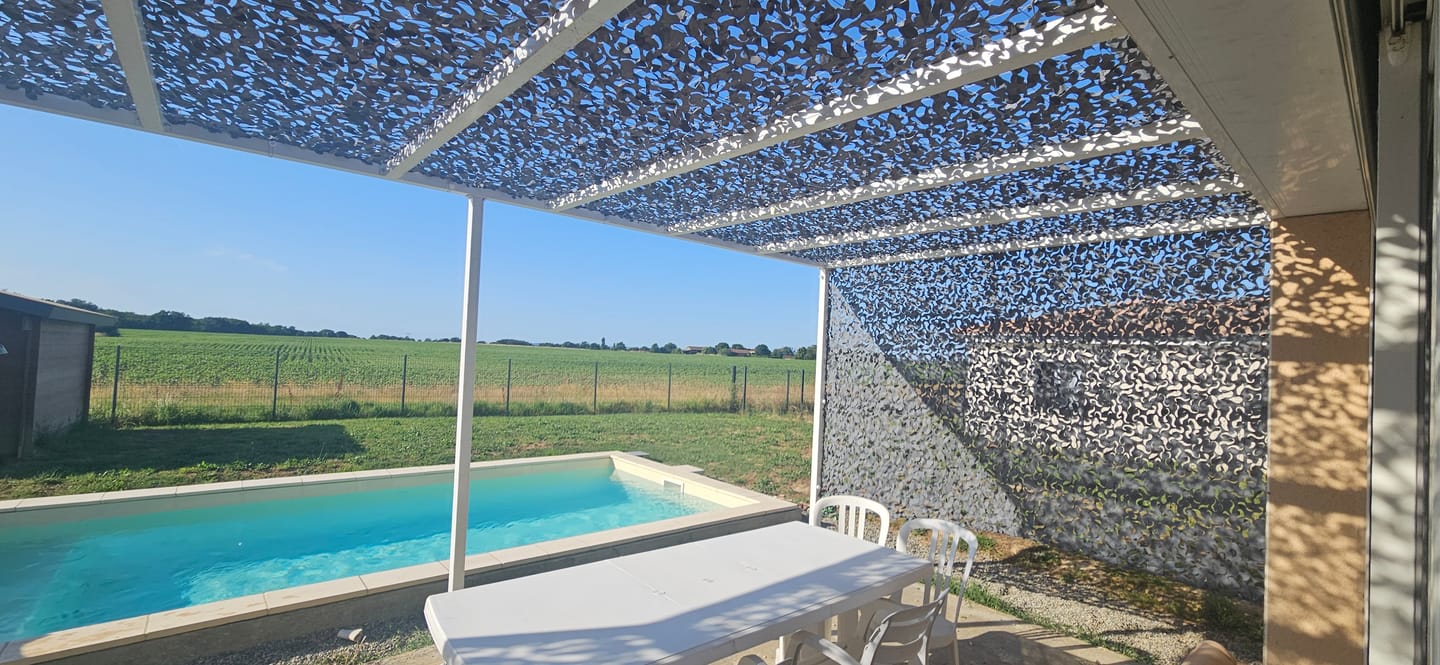 Customer photo review of Filet de camouflage renforcé gris