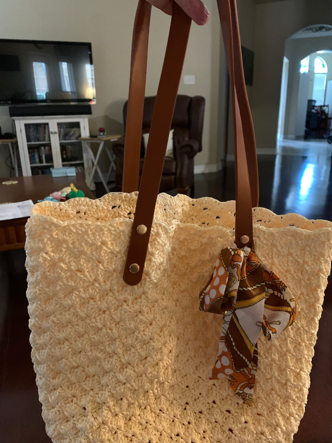 Customer photo review of CrochetPark™ Aveline crochet Shoulder Bag Kit