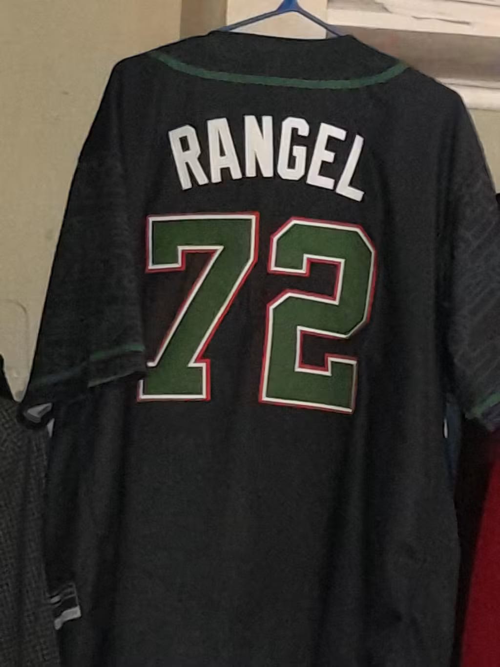 Customer photo review of Mexico Heritage Custom Baseball Jersey