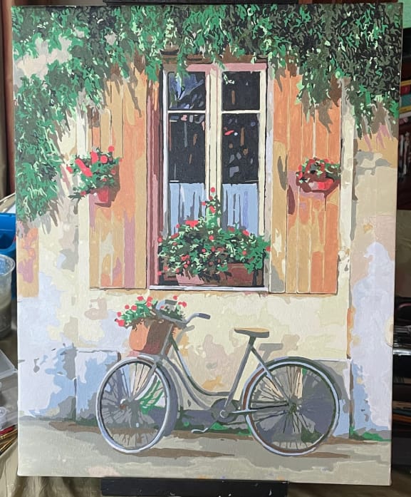 Customer photo review of Custom Paint By Numbers - Turn Trip Memory into Art