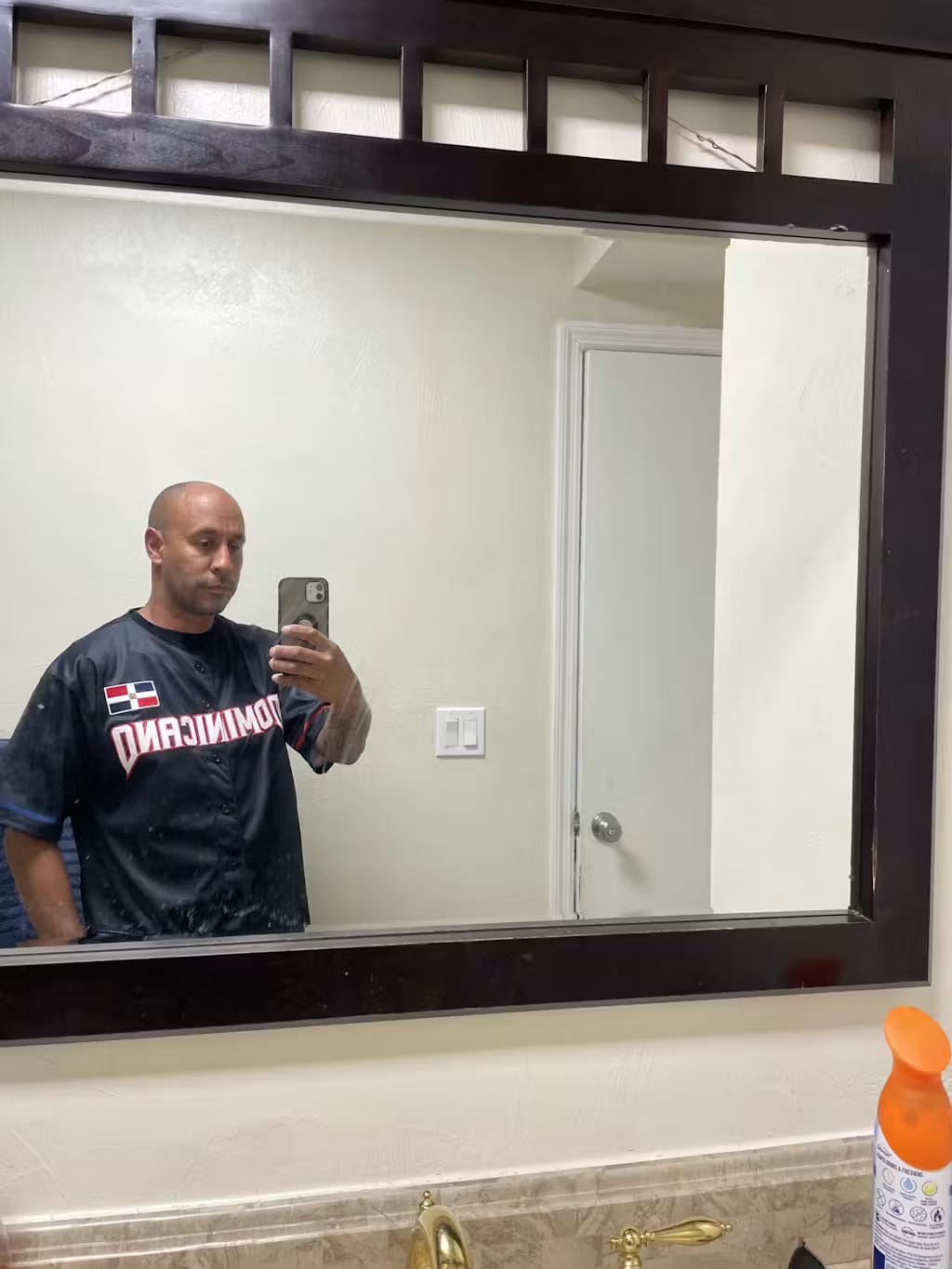 Customer photo review of Dominican Republic Heritage Custom Baseball Jersey