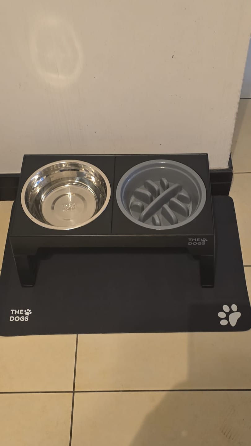 Customer photo review of Comedero Elevado THE DOGS Postura correcta en cada comida