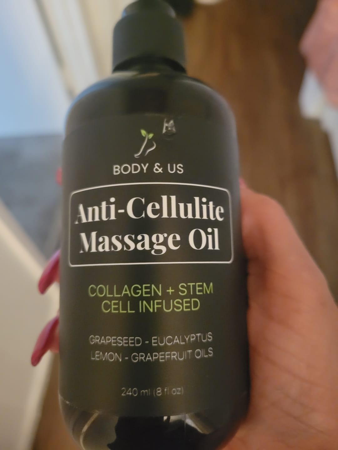 Customer photo review of Body For Us Anti-Cellulite Massage Oil