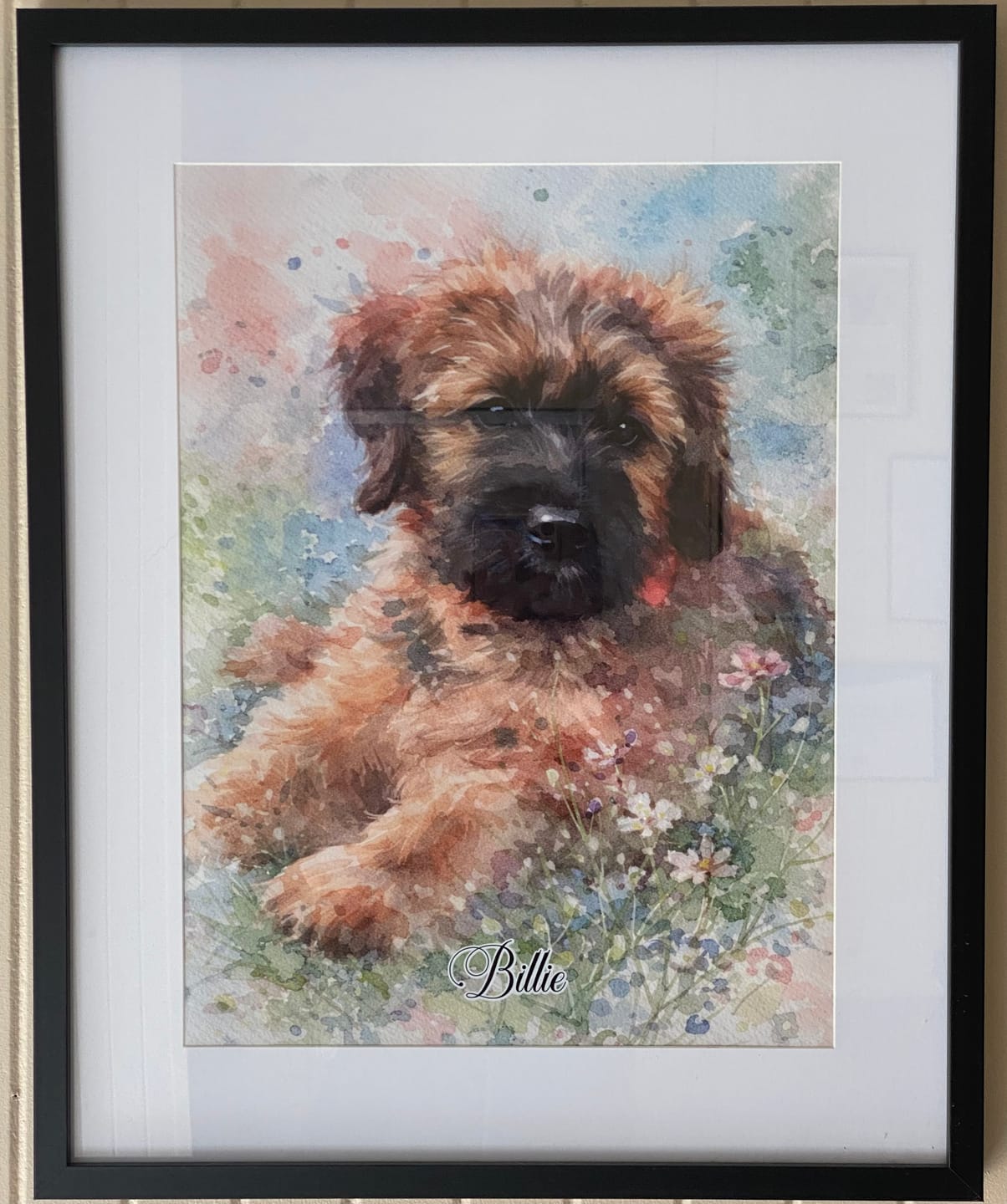 Customer photo review of Aquarelle - Poster personnalisé