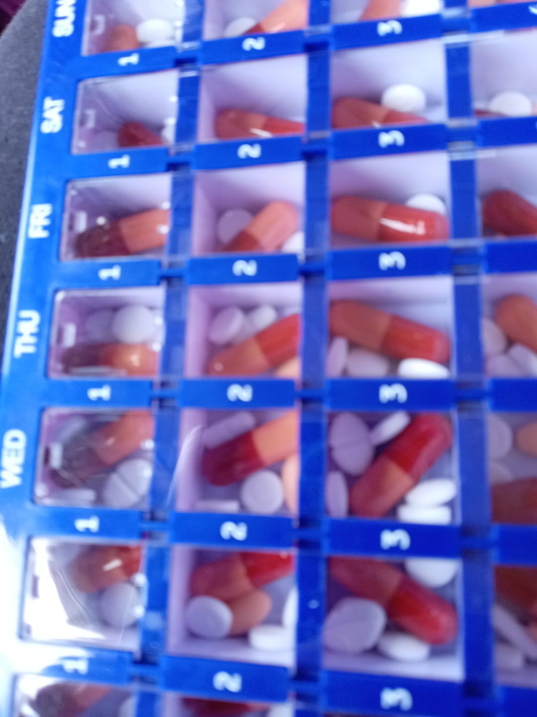 Customer photo review of Medisure Weekly Pill Organiser