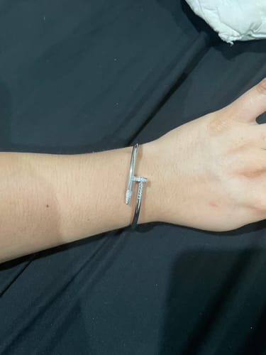 Customer photo review of Brazalete Cartier crystal tip