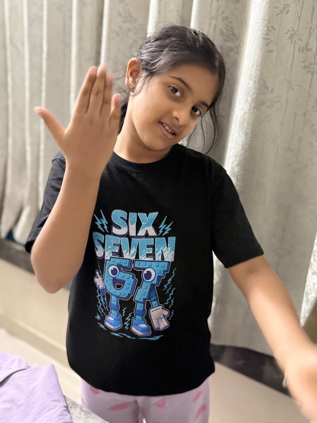 Customer photo review of 67 Kids Tshirt (unisex)