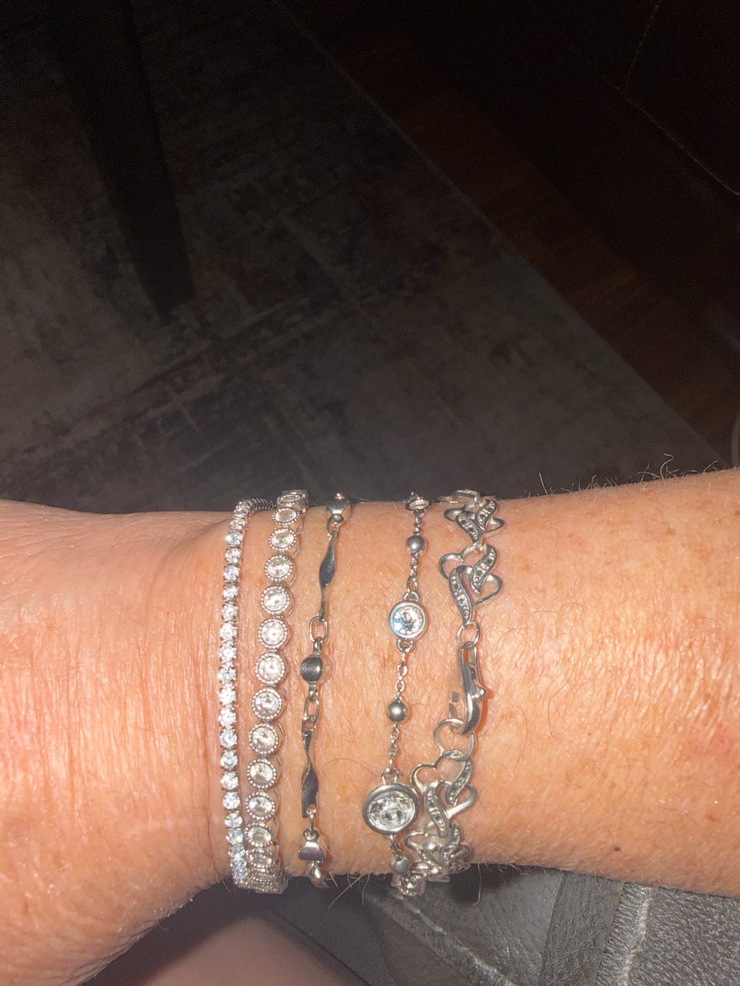 Customer photo review of Minimal Tennis Bracelet