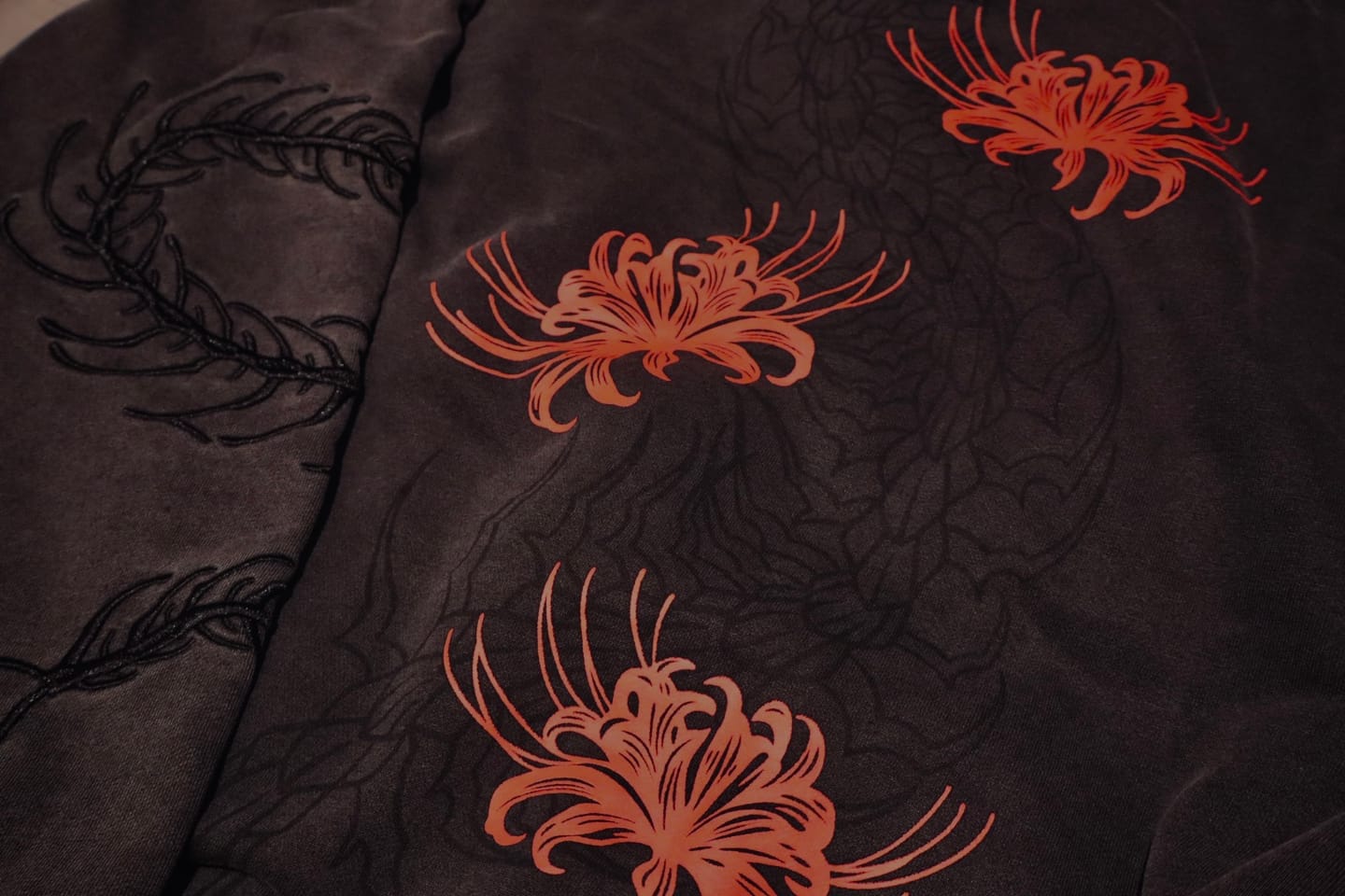 Customer photo review of Masked Ghoul Embroidery Hoodie
