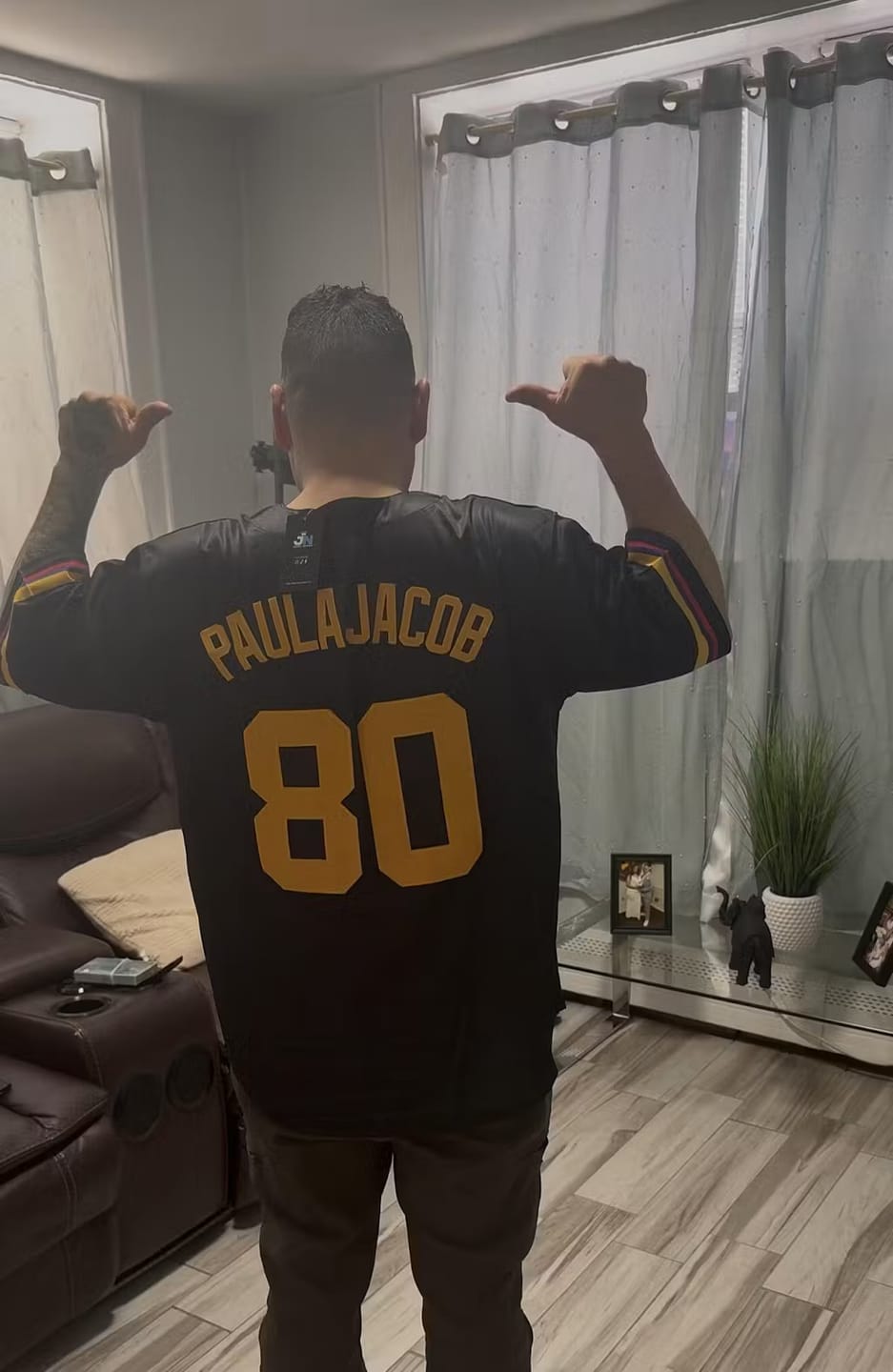 Customer photo review of Colombia Heritage Custom Baseball Jersey