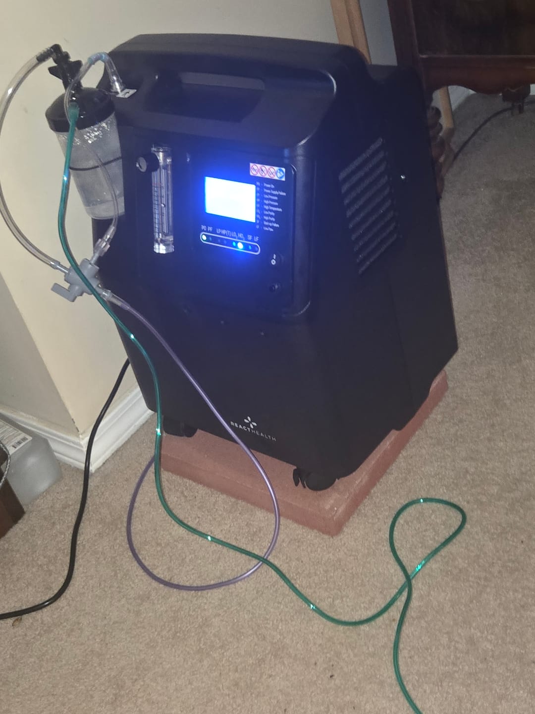 Customer photo review of React Health Phoenix 5L Oxygen Concentrator - Refurbished