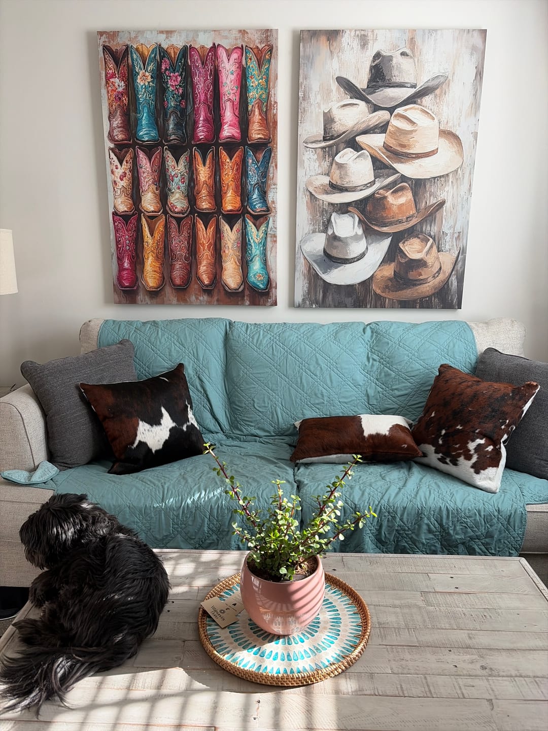 Customer photo review of Serene Large Rattan Tray