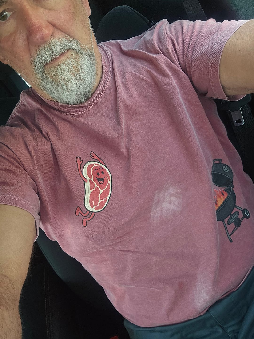 Customer photo review of Steak Dive — Premium Tee