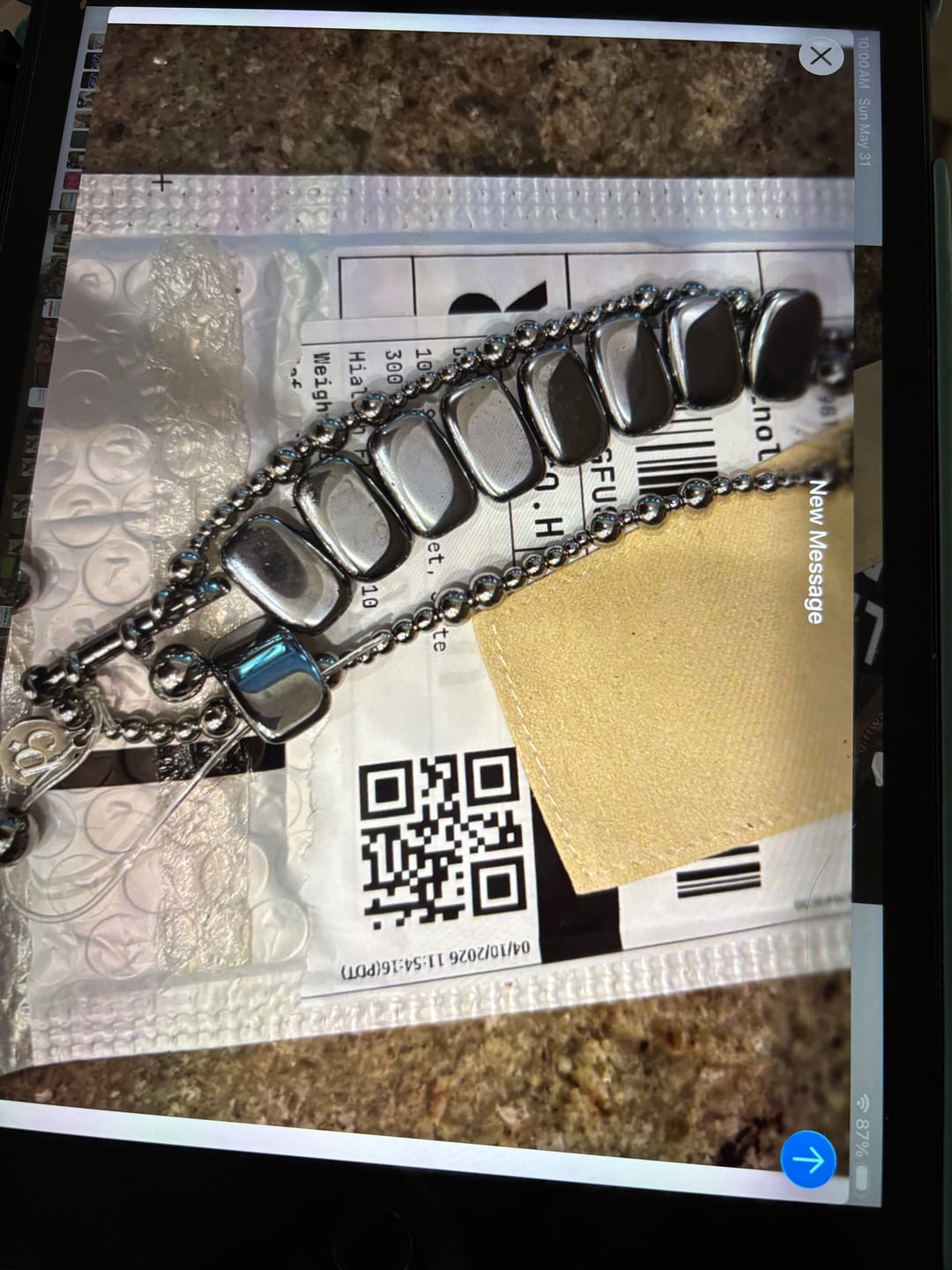 Customer photo review of Prestige Duo Luxury Apple Watch Strap