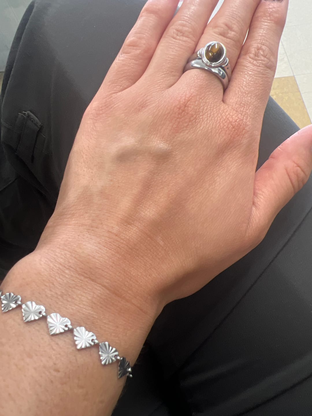 Customer photo review of Starlight Heart Chain Bracelet