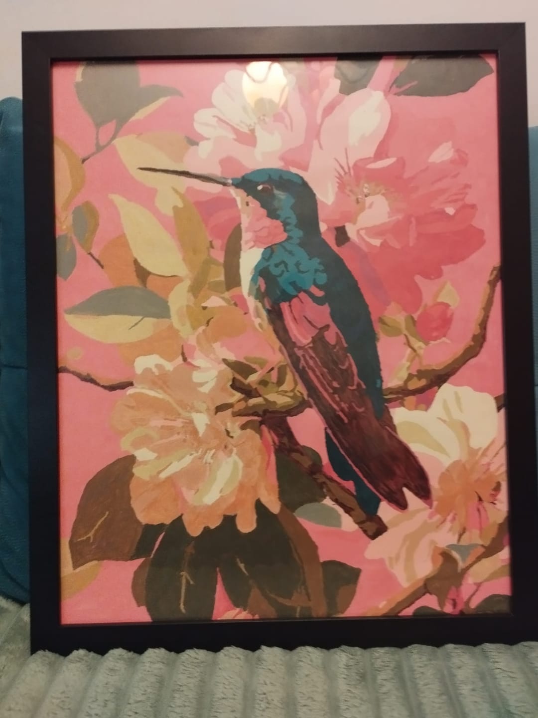 Customer photo review of Botanical Bird | Paint by Number