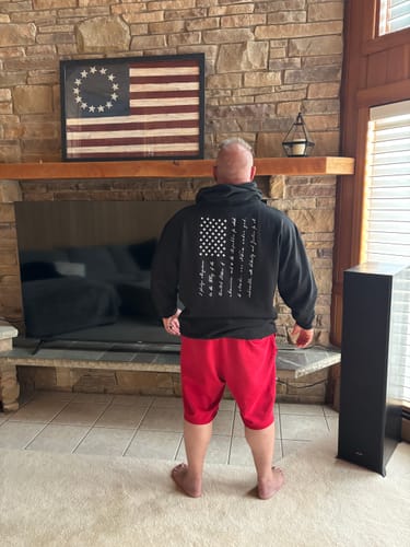 Customer photo review of CONSTITUTIONAL HOODIE