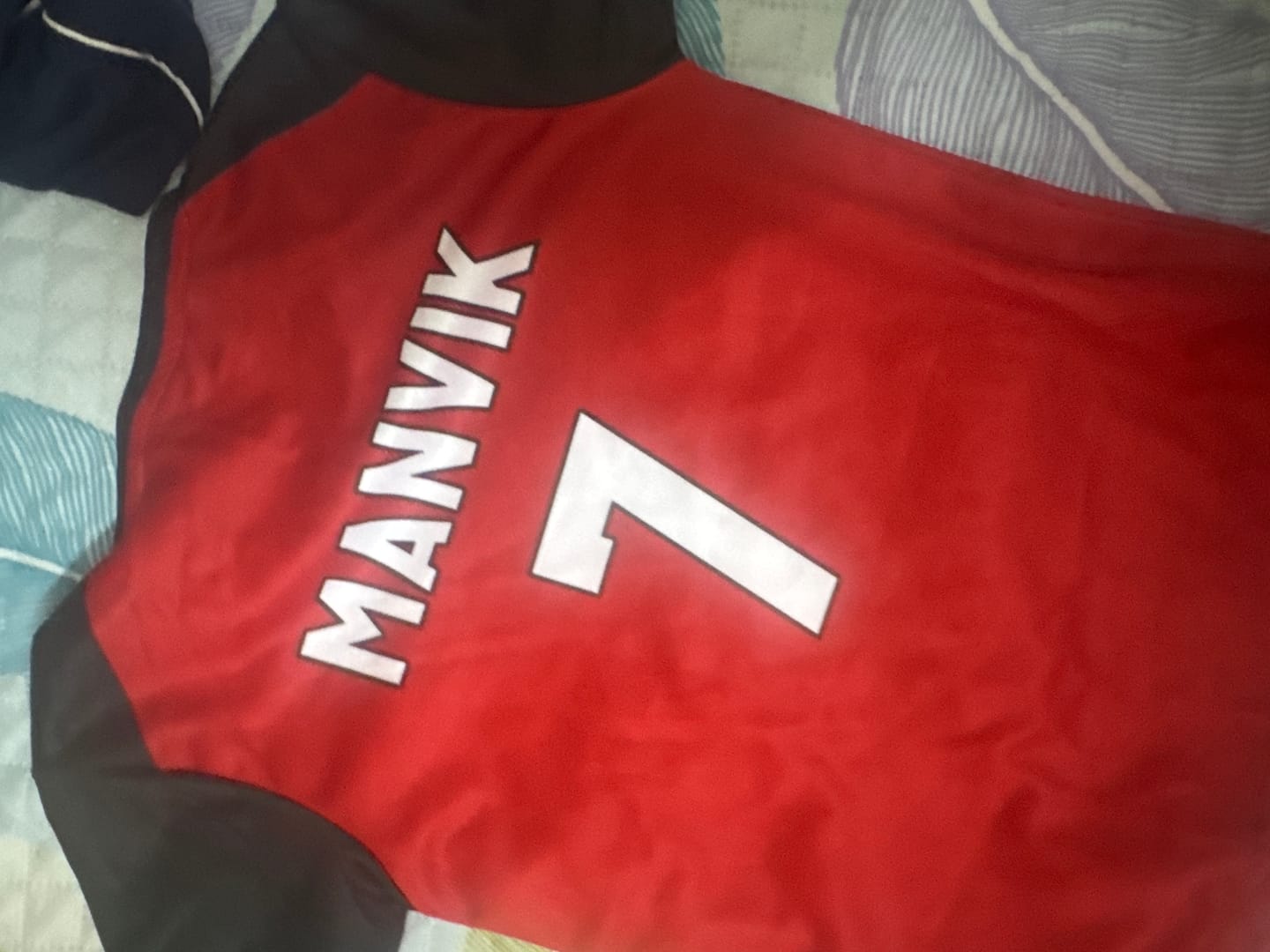 Customer photo review of Mini Ronaldo Custom Jersey with Shorts for Kids - Personalized Football T-Shirt