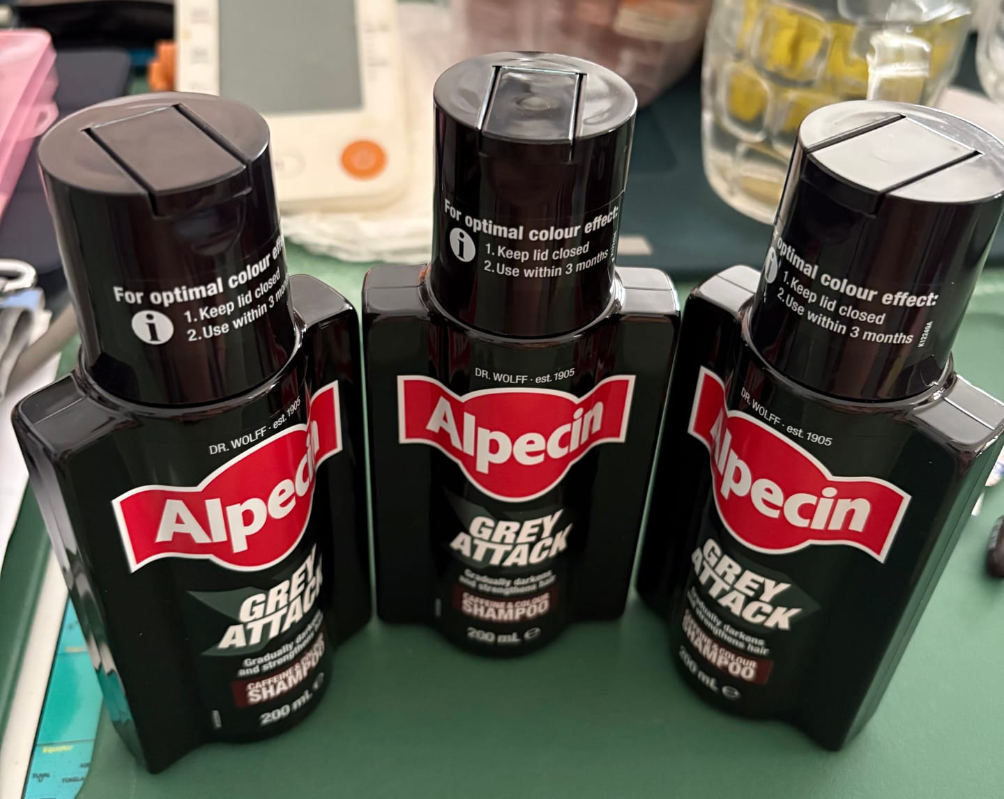 Customer photo review of Alpecin Grey Attack Caffeine & Colour Shampoo (200ml)