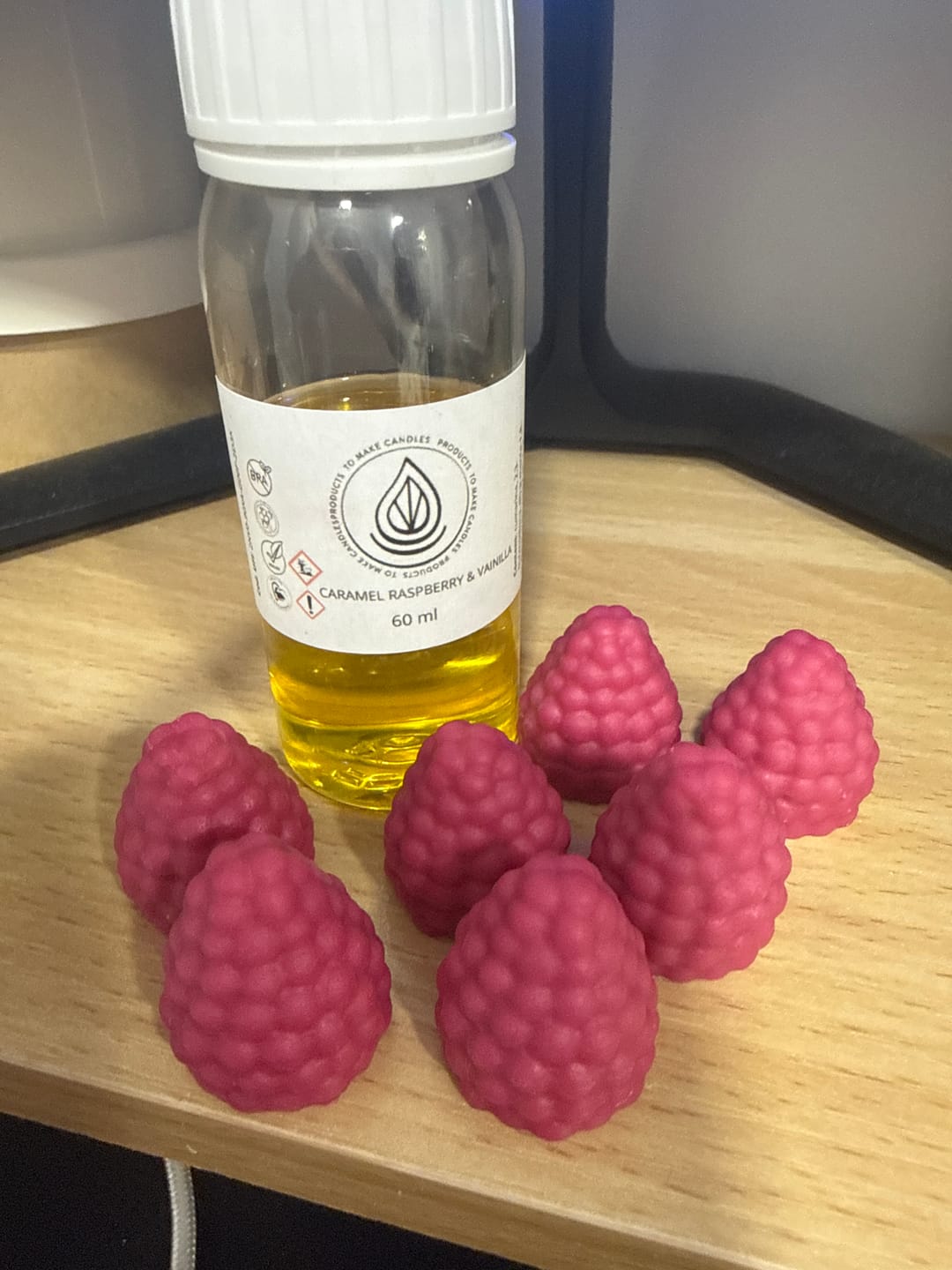 Customer photo review of Fragancia CARAMEL RASPBERRY & VAINILLA