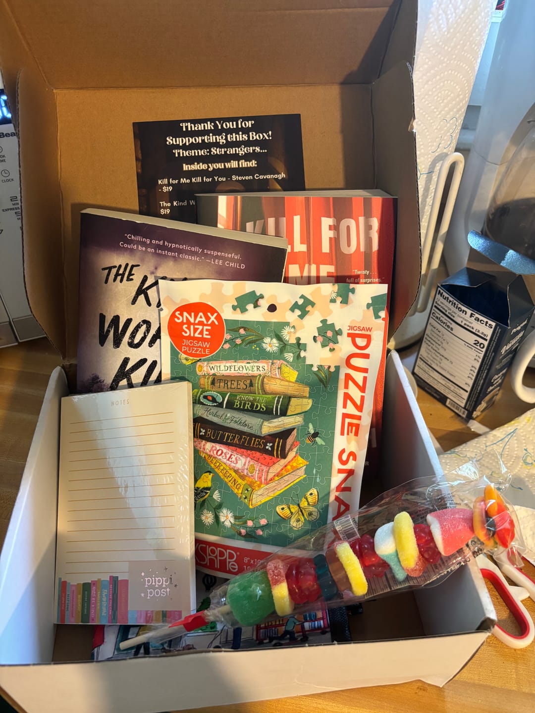 Customer photo review of Bi-monthly True Crime Book Box