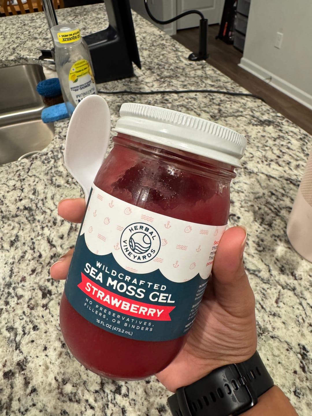 Customer photo review of Flavored Sea Moss Gel Trio Bundle