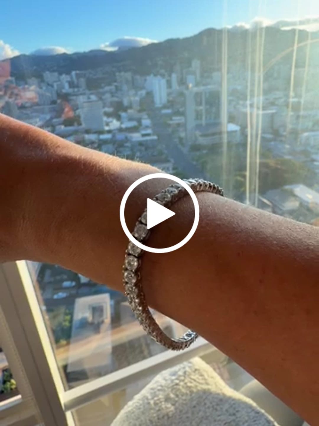 Customer video review of MOISSANITE TENNIS BRACELET. - 4MM