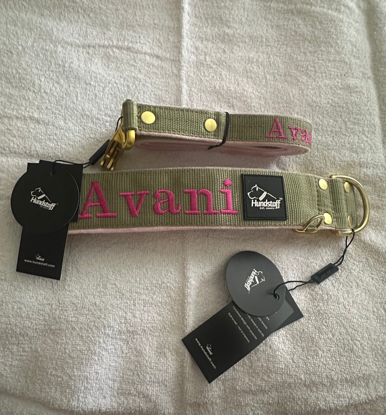 Customer photo review of Hundkoppel med namn