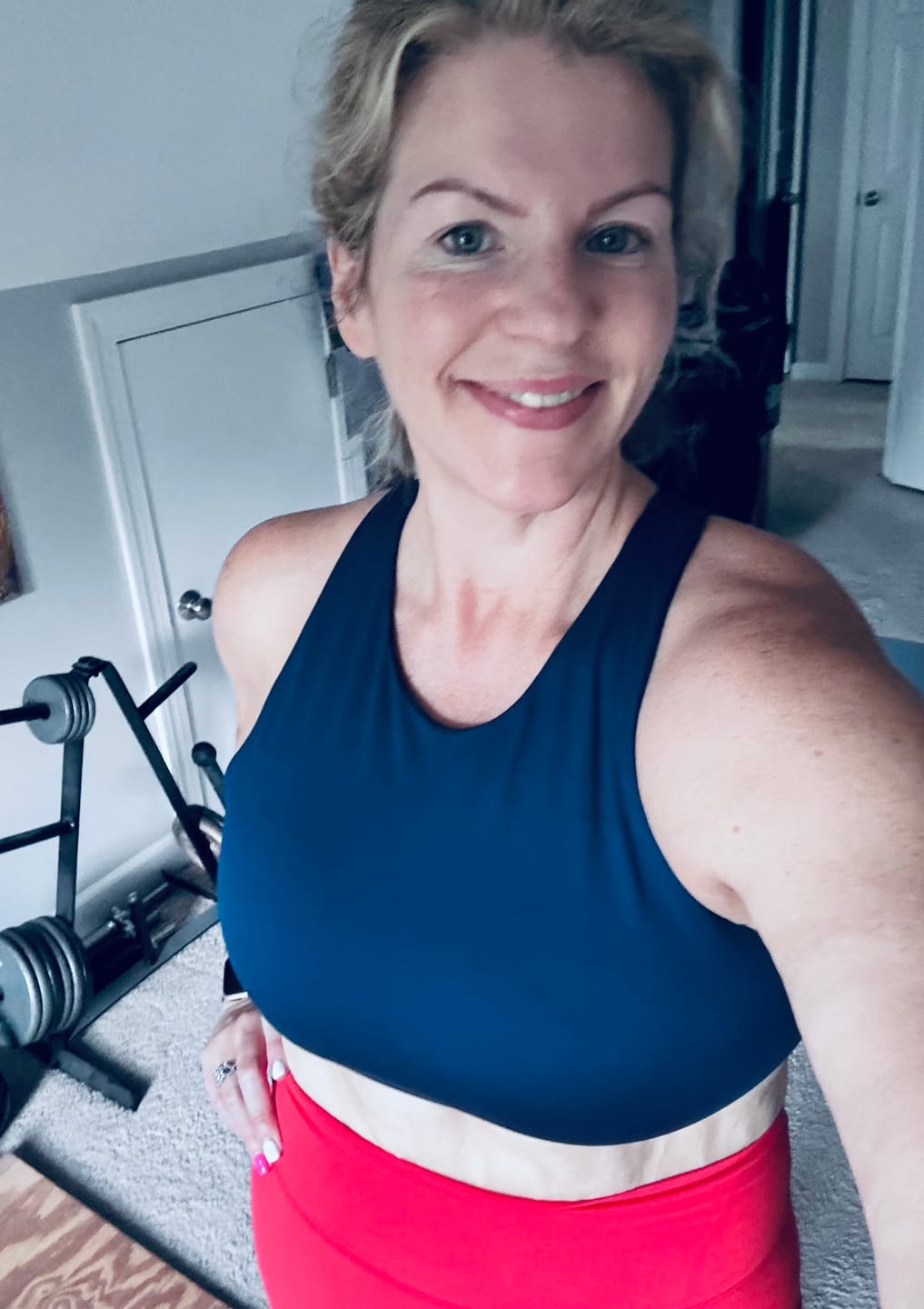Customer photo review of ESSENCE High Neck Racerback Sports Bra