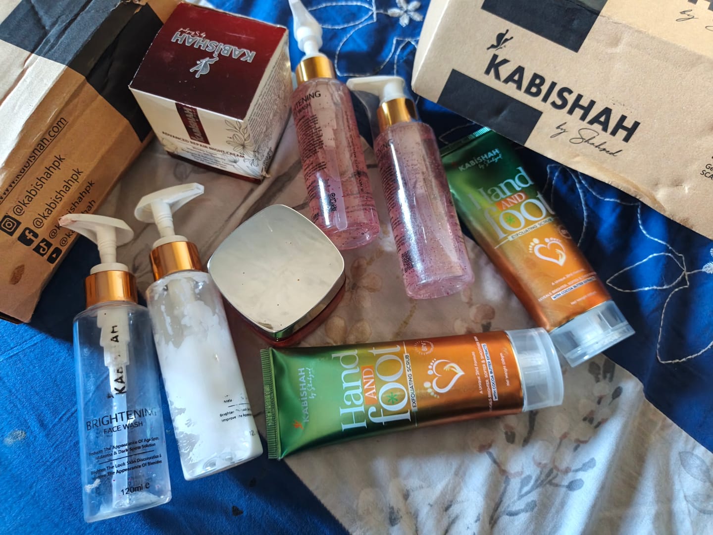 Customer photo review of LuminaBright Whitening Face Wash Double Pack: Duo Glow