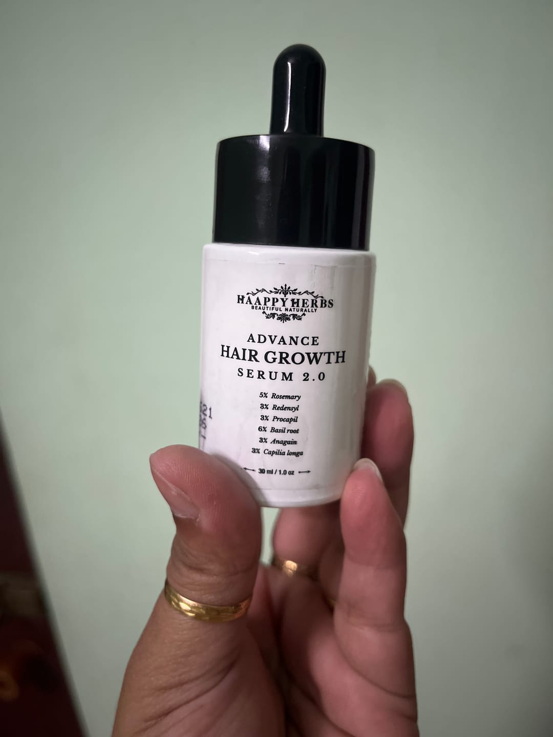 Customer photo review of Advance Hair Growth Serum 2.0 (30ml)