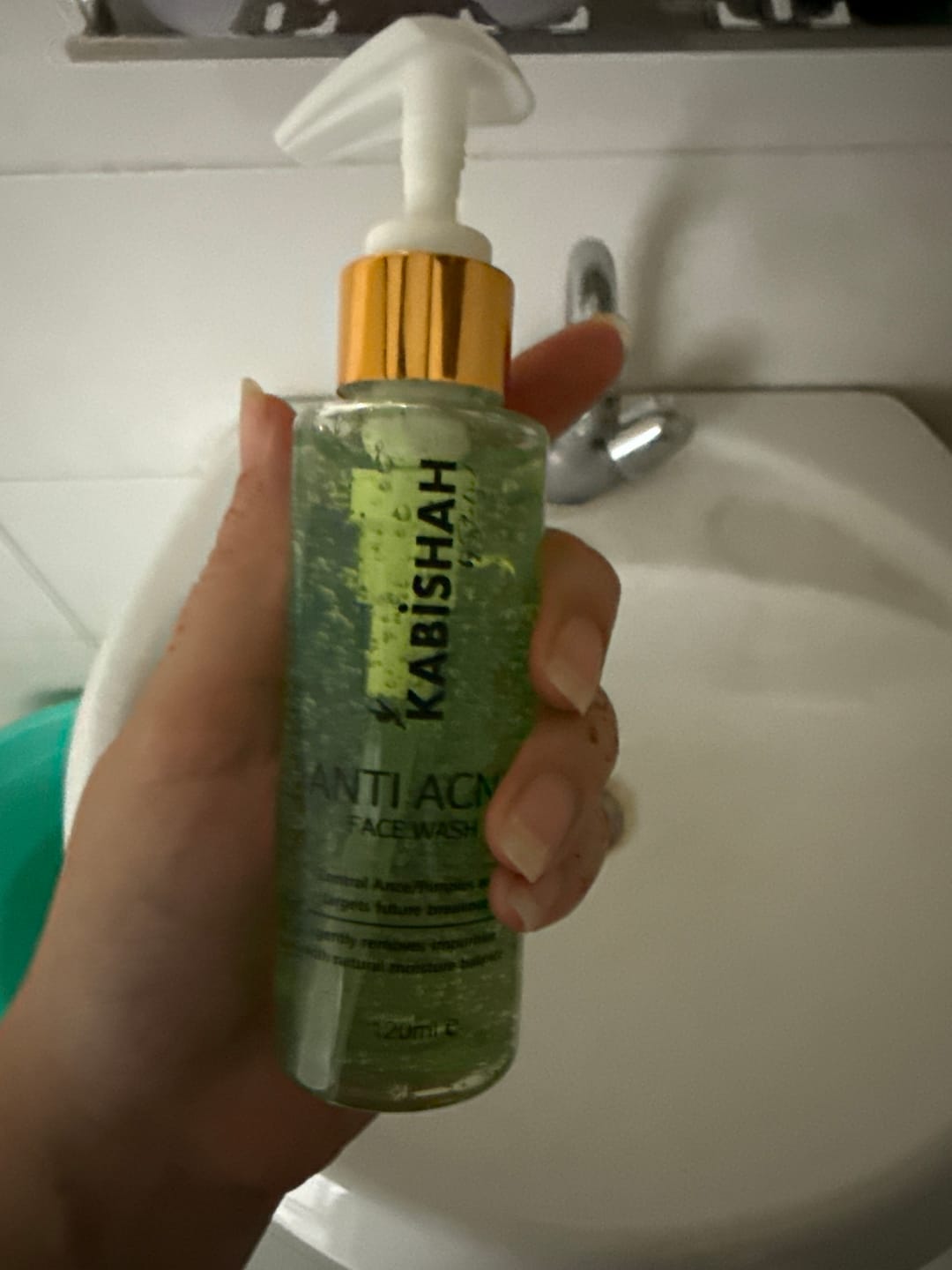 Customer photo review of ClearSkin Pro Anti Acne Face Wash
