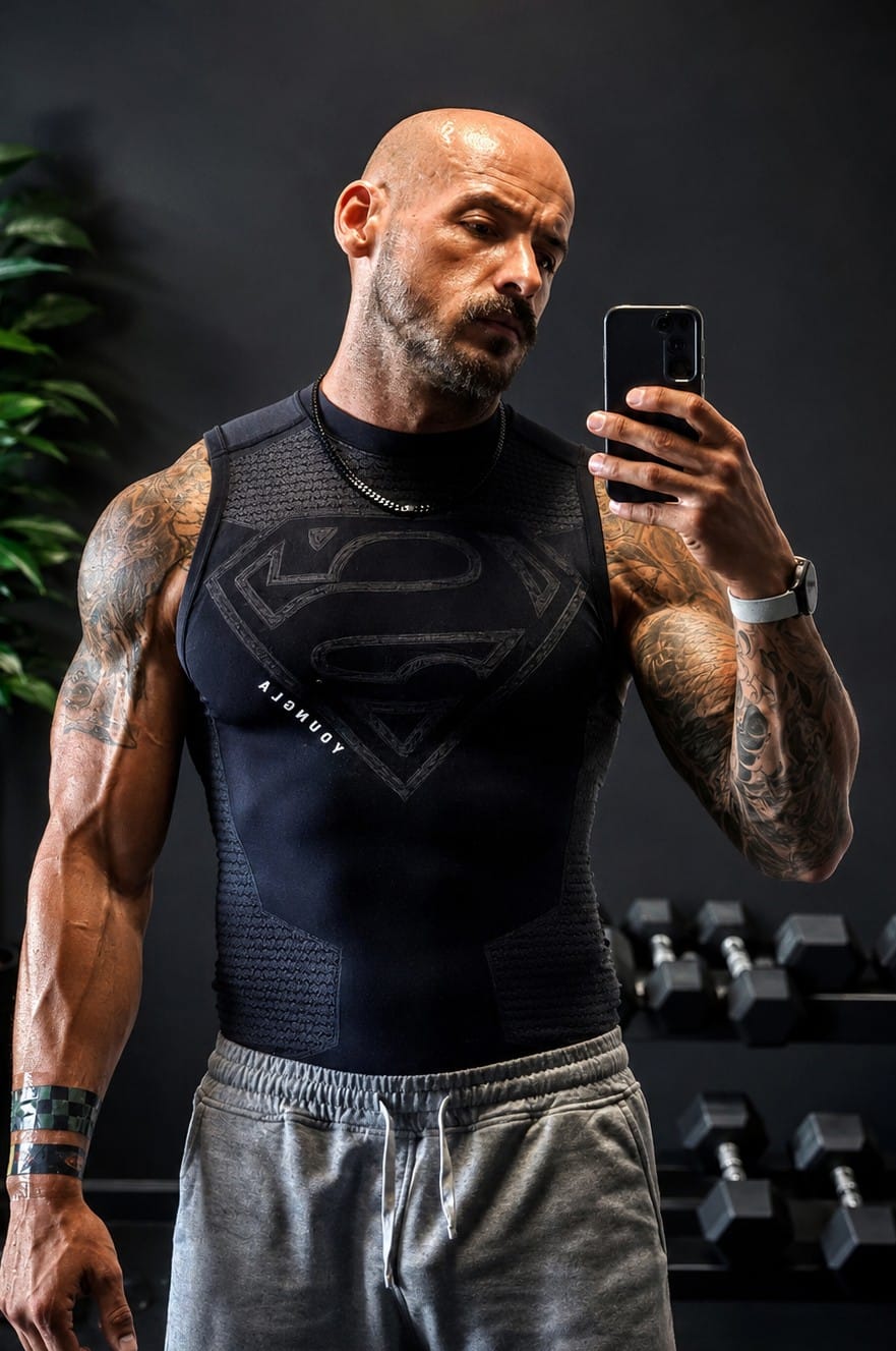 Customer photo review of 3047 - Superman Compression Tanks