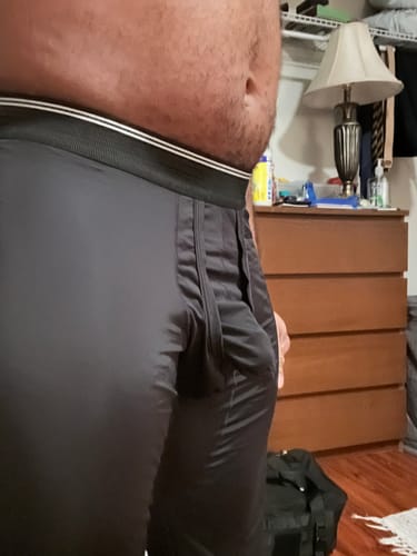 Customer photo review of Men's Mid-Rise Separation Sports Tights