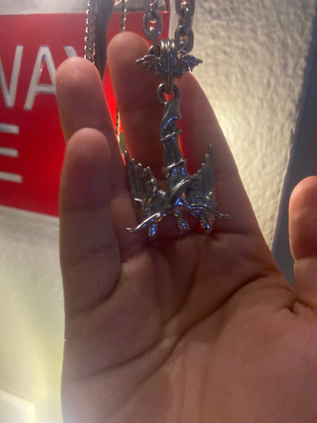 Customer photo review of FALLEN ANGEL PENDANT