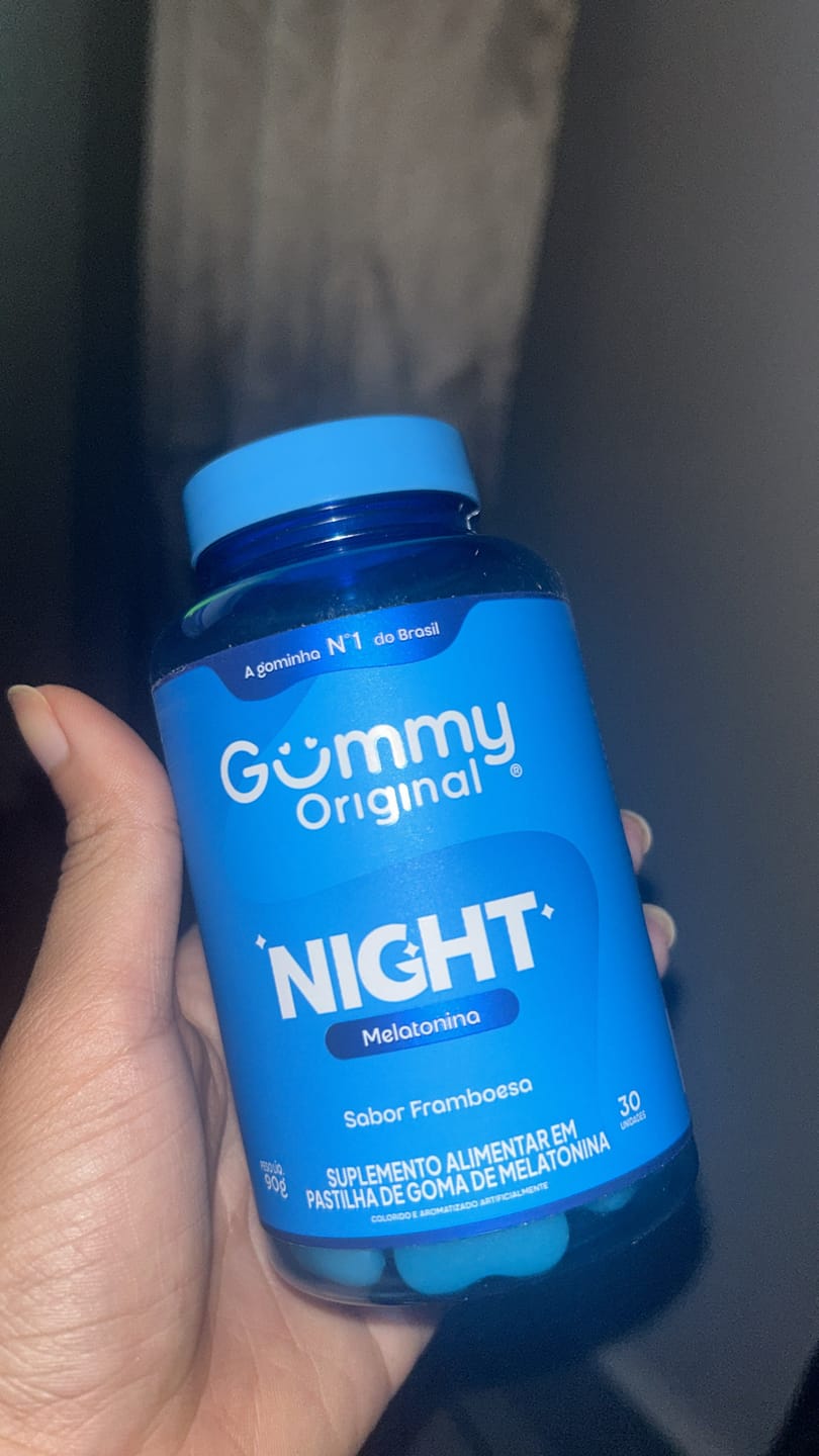 Customer photo review of Gummy Night Melatonina® - Framboesa  90 g