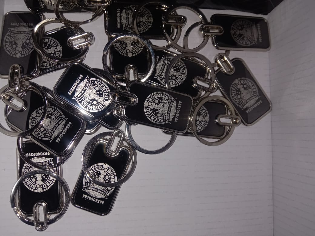 Customer photo review of Premium Metal Keychain | Best for Corporate Gifting | PrintMine.in