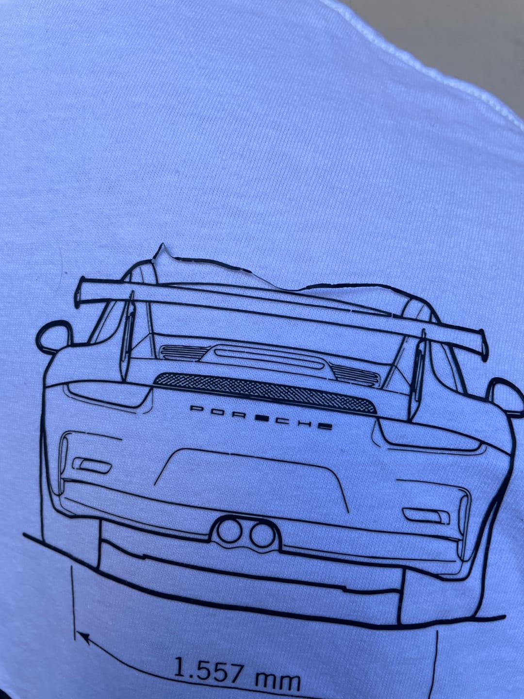 Customer photo review of 911 GT3 RS Backprint Premium Shirt