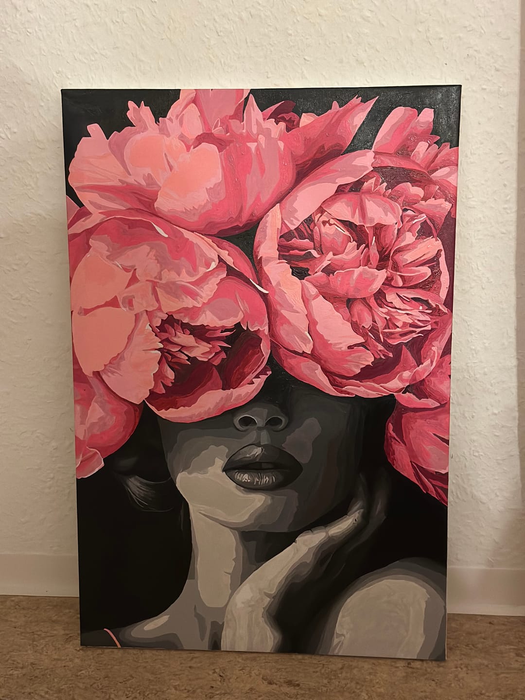 Customer photo review of Malen nach Zahlen - Noir Woman - Premium Painting