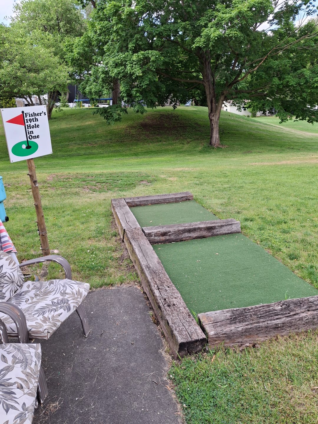 Customer photo review of TeeStrike Golf Hitting Mat Champ 4'x5'