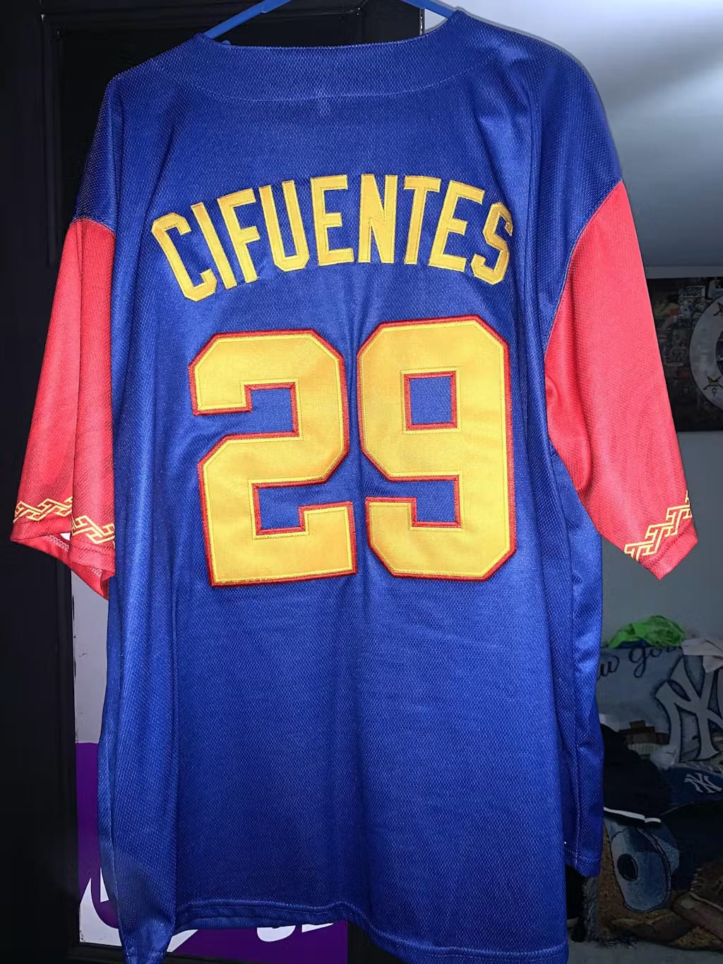 Customer photo review of Venezuela Heritage Custom Baseball Jersey