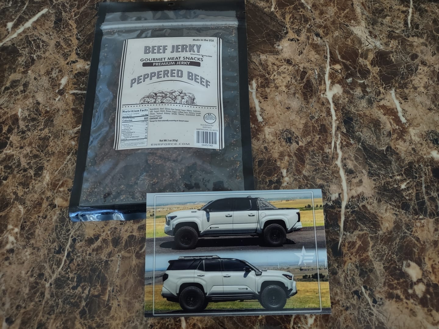 Customer photo review of Gourmet Premium Beef Jerky