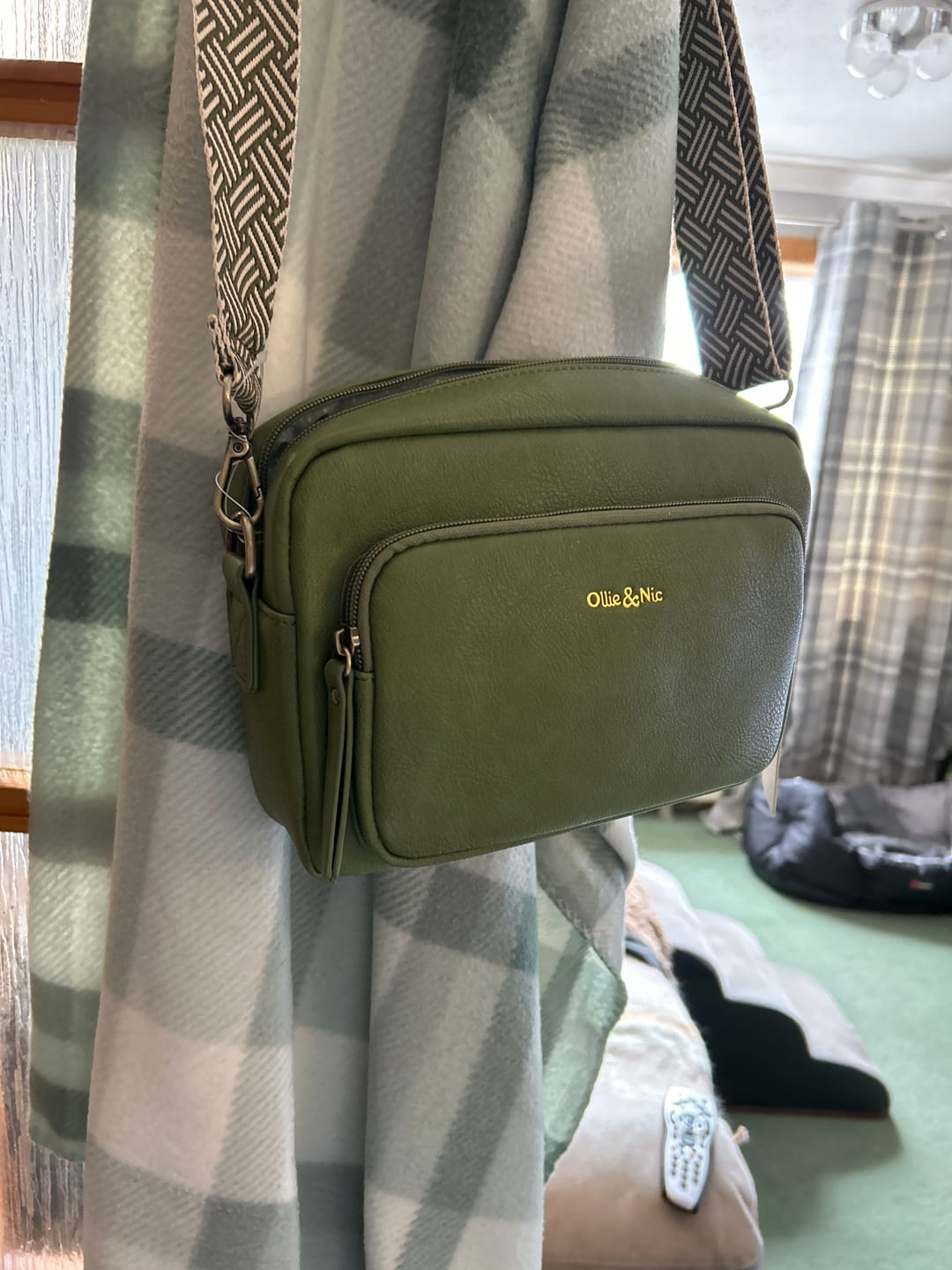 Customer photo review of Doyle Crossbody - Apple Green