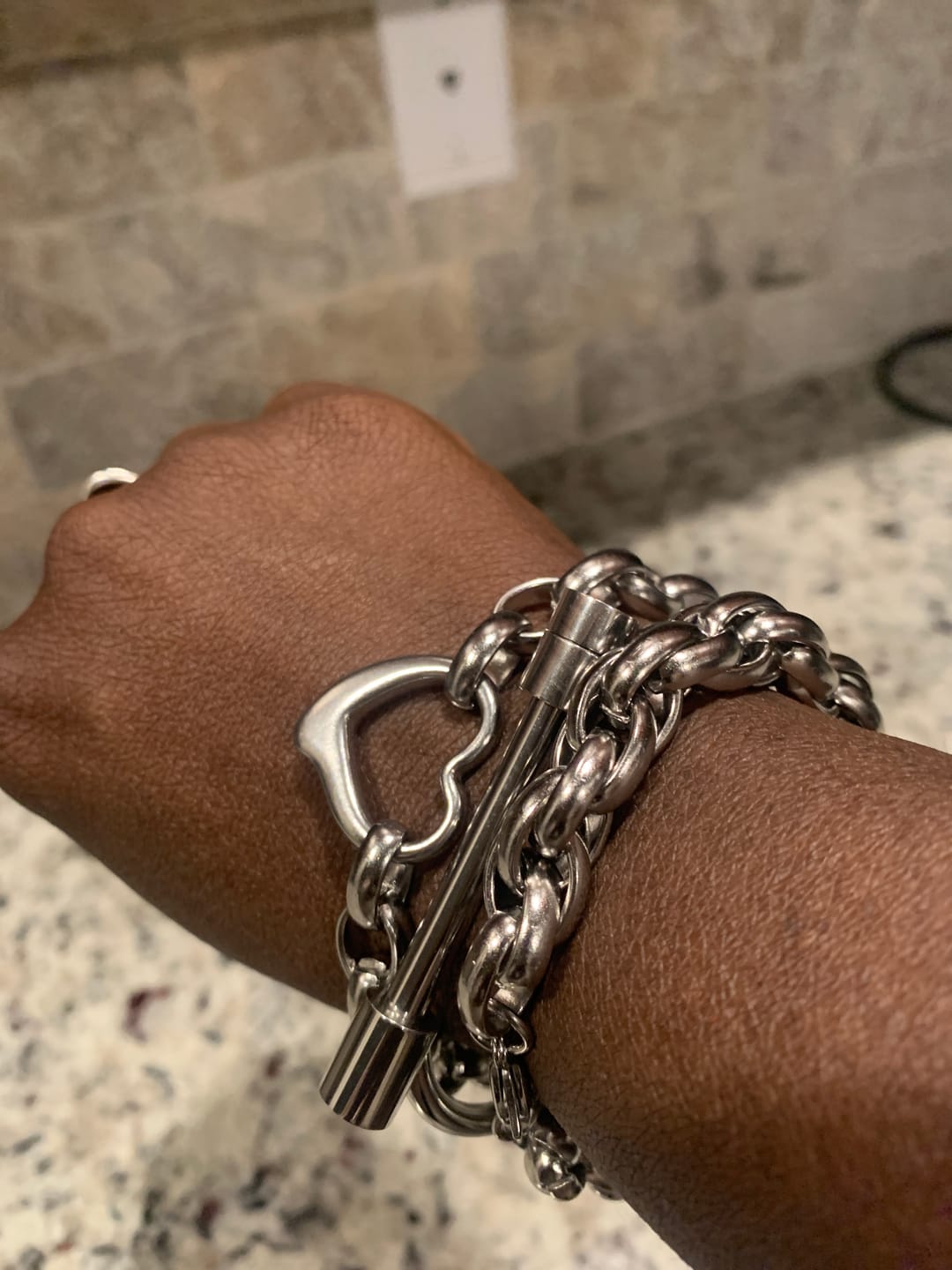 Customer photo review of Audra Bracelet Stack